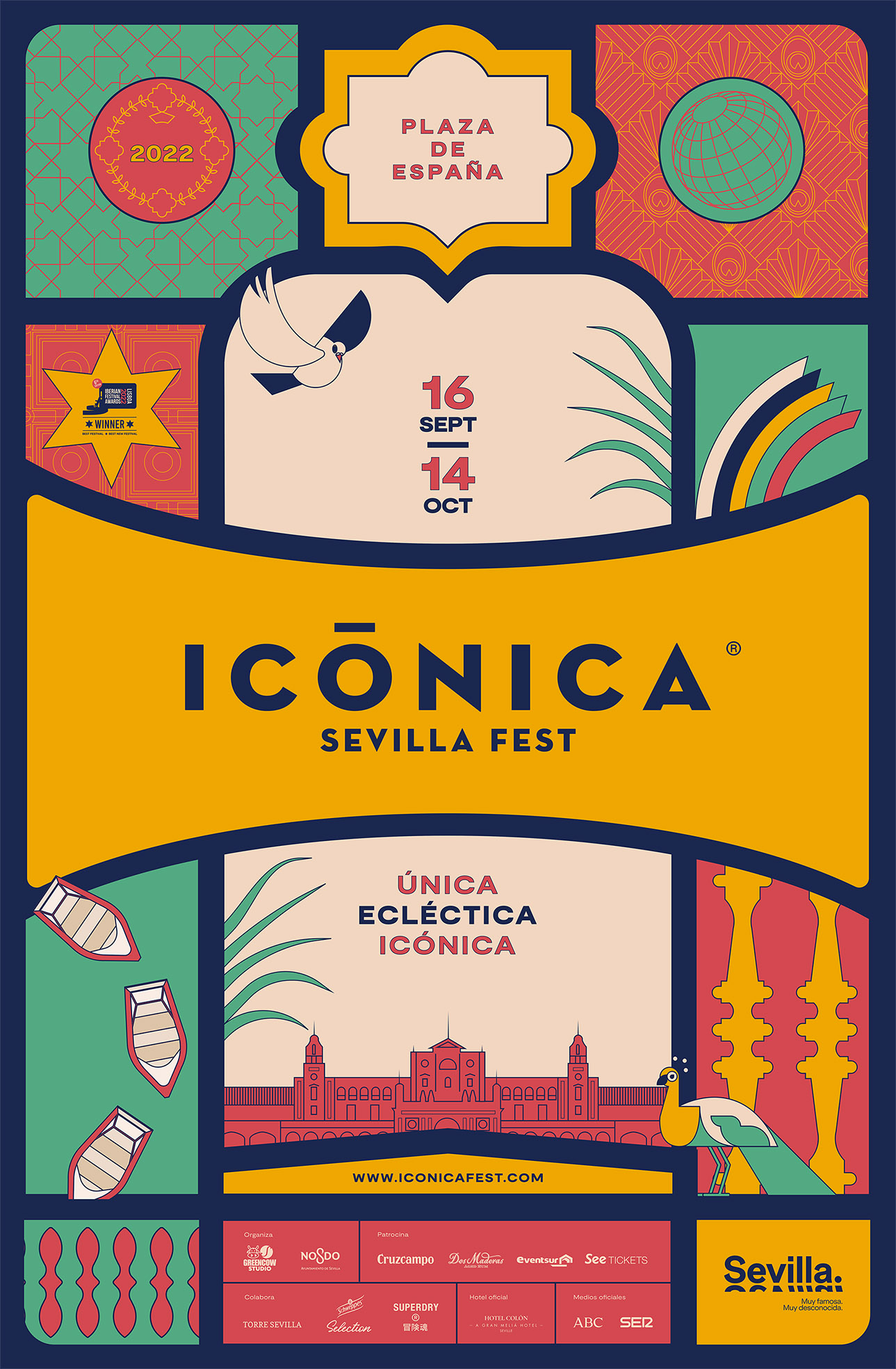 La segunda edición del ICÓNICA Sevilla Fest luce los primeros nombres de su cartel